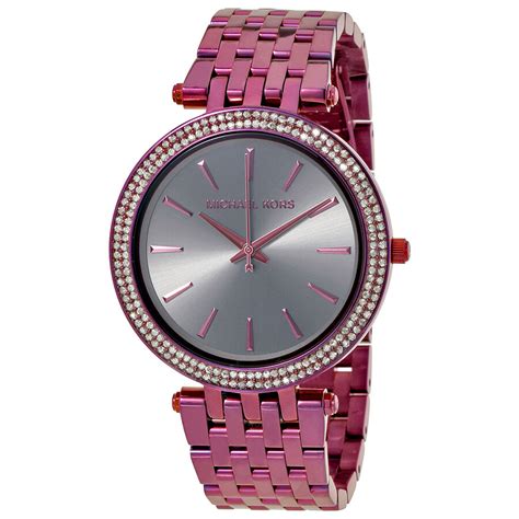 michael kors plum watch on hand|Michael Kors Darci Three.